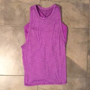 Lululemon all in one shirt and sports bra, size 6